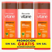Tripack Liso Brasilero Vitane de 400 ml