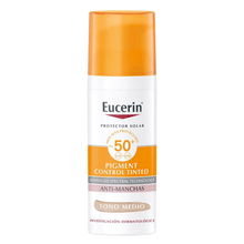 Protector solar anti pigmento tono medio SPF50 Eucerin 50ml