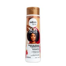 Shampoo con ricino y keratina Salon line 300ml