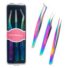 Pinzas tornasol 3pc Glam beauty