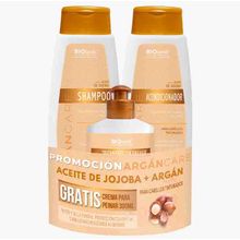 Pack Shampo & Acondicionador Argan 500ml Gratis Tratamiento 300ml - BIOTANIK