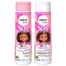 Kit Shampoo + Condicionador SOS Cachos Kids Hidratação - SALON LINE